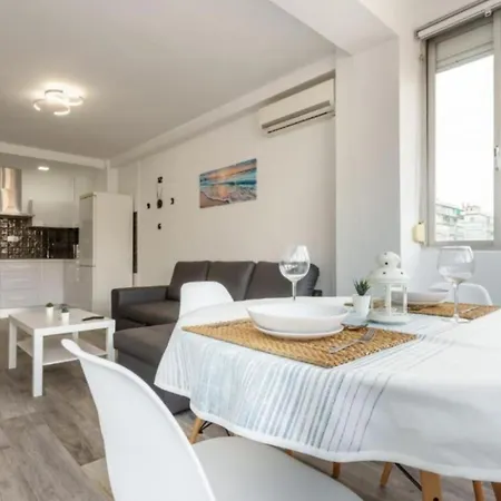 Plazamar Centro Apto 1 Dorm 3 Huesped Playa Wifi Torre Del Mar Exterior foto